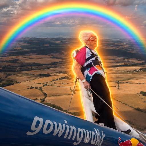 The Flying Grandma logo