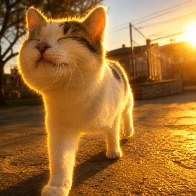 optimistic cat logo