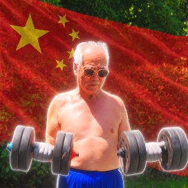 Chinese Grandpa Maxxing