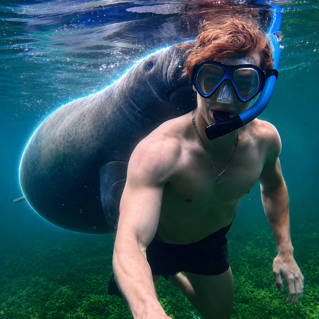 The Molester Manatee logo